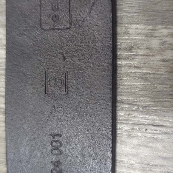 Vintage Fossil Rhinestone Rose Buckle Black Leather Belt - Picture 4 of 8